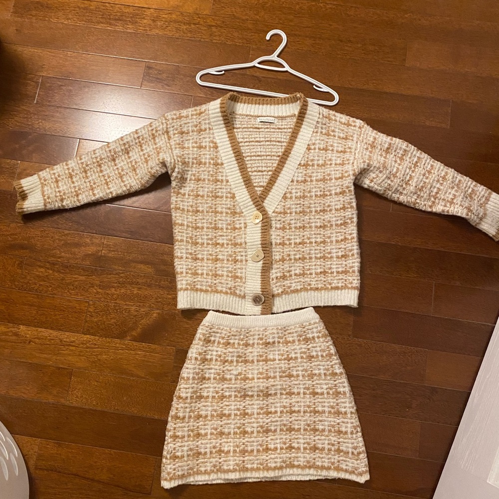macy mccoy sweater and skirt